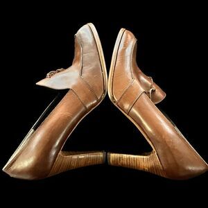 Nickels Diane Mogano Women’s Brown Leather Pumps / SZ: 7.5 / NWT